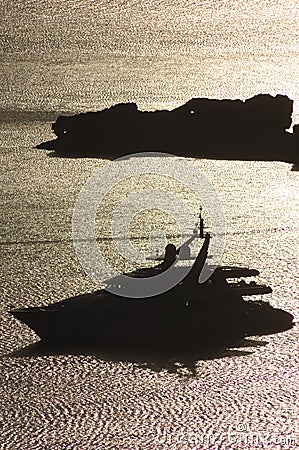 Luxury yacht Stock Photo