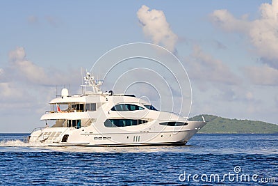 Luxury yacht Stock Photo