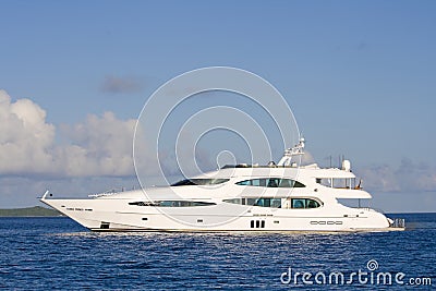 Luxury yacht Stock Photo