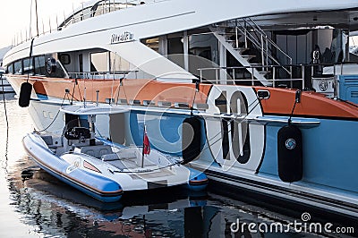 Luxury yacht aurelia Editorial Stock Photo