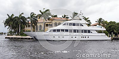 Luxury Yacht Editorial Stock Photo