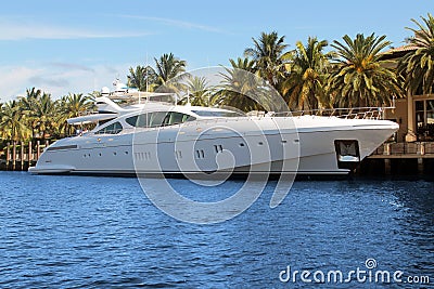 Luxury yacht Stock Photo