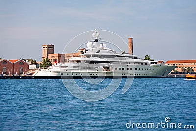 Luxury yacht owner AbramoviÄ Stock Photo