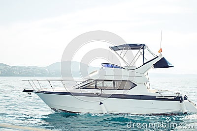 Yacht tackle during the ocean a voyage Stock Photo