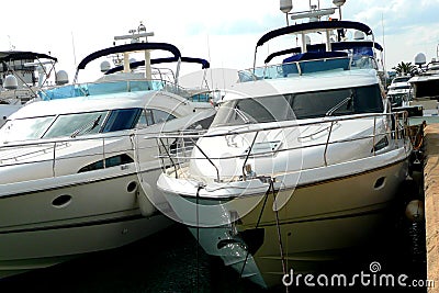 Luxury yachts Stock Photo