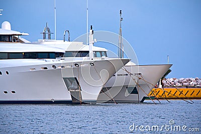 Luxury yachts Stock Photo