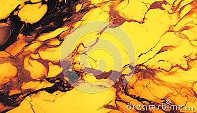 luxury yellow gold, black marble abstract background pattern, texture, fine detail, wallpaper art Stock Photo