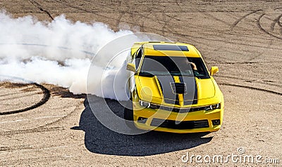 Luxury yellow sport car Stock Photo