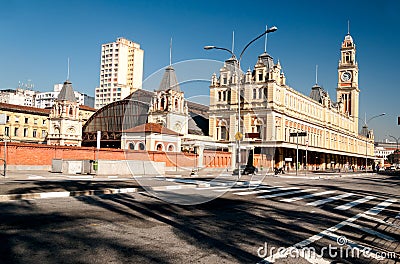 Luz train station, sao paulo Stock Photo