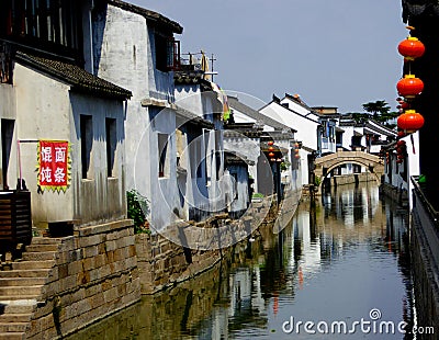 Luzhi ancient town view Editorial Stock Photo