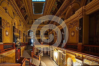 Lviv National Opera interior Editorial Stock Photo