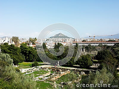 Lycabettus hill, Athens,Greece Stock Photo