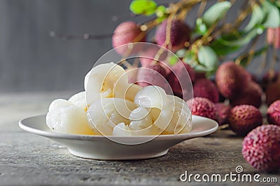 Lychee Stock Photo