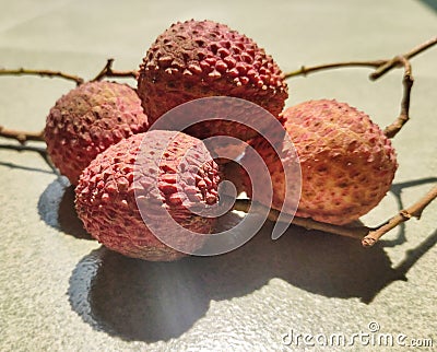 Lychee. Fresh lychees. Stock Photo