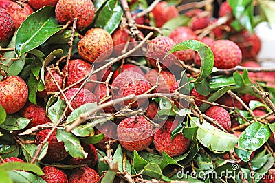 Lychee fruit Stock Photo