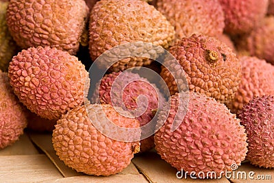 Lychee fruits Stock Photo