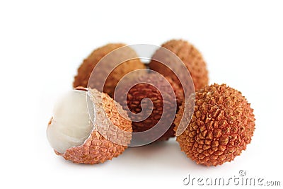 Lychees Stock Photo