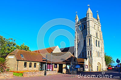 Lydd town old church Kent United Kingdom Editorial Stock Photo