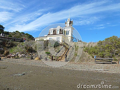 Lyford House, Tiburon, CA Landmark Editorial Stock Photo