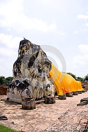 Lying buddha Stock Photo