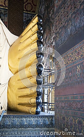 Lying Budha Stock Photo