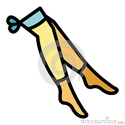 Lymphatic stockings icon vector flat Vector Illustration