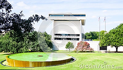 AUSTIN TEXAS- SEPTEMBER 17, 2017: The Lyndon B Johnson LBJ Library and Museum in Austin, Texas Editorial Stock Photo