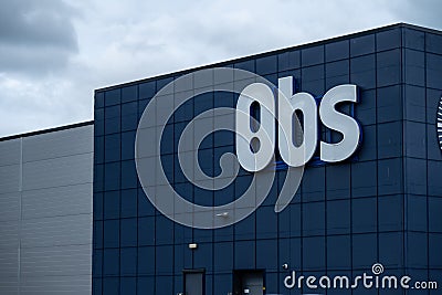 Exterior of OBS warehouse.. Editorial Stock Photo