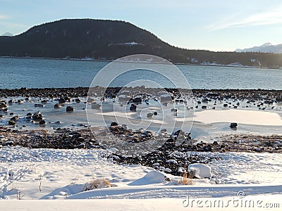 Lynn Canal, Portage Cove, Haines Ak Stock Photo