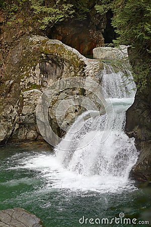 Lynn Canyon Park, Twin Falls, North Vancouver Stock Photo