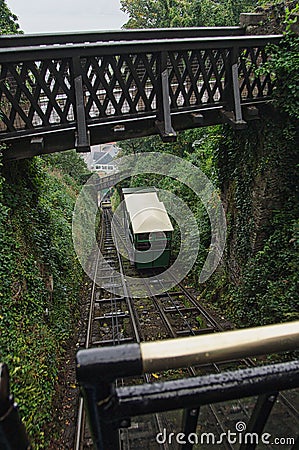 Lynton & Lynmouth cliff Railway Stock Photo