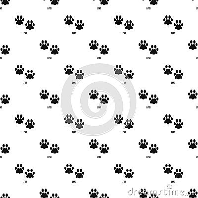 Lynx step pattern seamless vector Vector Illustration