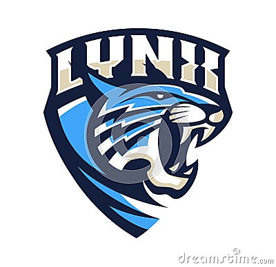 Lynx Wildcat Logo Mascot Vector Illustration