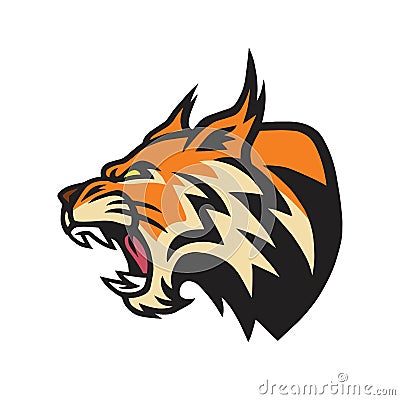 Lynx Wildcat Logo Mascot Vector Vector Illustration