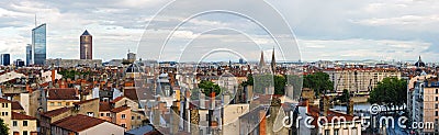 Lyon France high definition scenic panorama Stock Photo