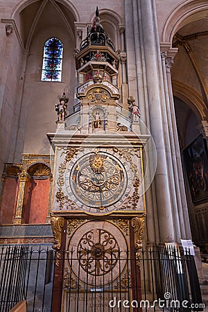 Notre Dame de Fourviere Basilica on Fourviere Hill in Lyon, France Editorial Stock Photo