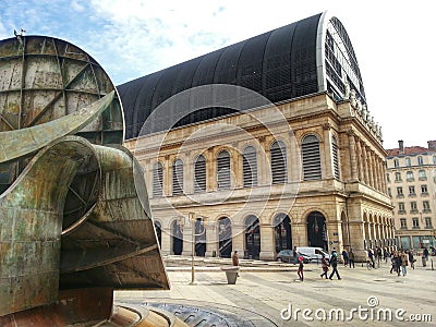 Lyon opera house, Lyon old town, France Editorial Stock Photo