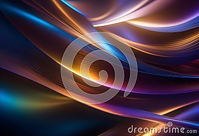 Lyrical magically beautiful abstract texture of light canvases in the air Stock Photo