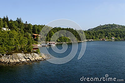 Lysefjord scenery Stock Photo