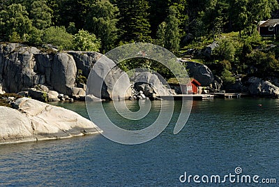 Lysefjord scenery Stock Photo