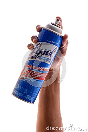 Lysol Disinfectant Editorial Stock Photo