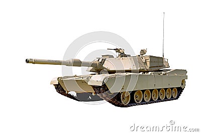 M1 Abrams battle tank isolated Editorial Stock Photo