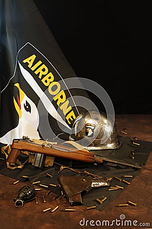M1 Carbine Paratrooper Model Stock Photo