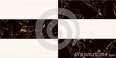 Black and white Onyx marble stripes wall decoration tile design for the home wall interior design abstract background illustration Cartoon Illustration