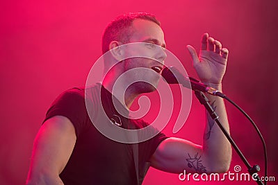 M83 in concert at Austin City Limits Editorial Stock Photo