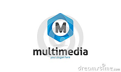 M Letter Logo Vector Illustration