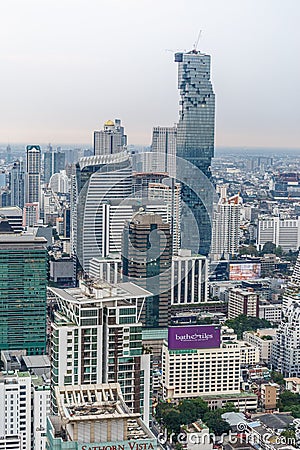 MahaNakhon - Bangkok`s highest building Editorial Stock Photo