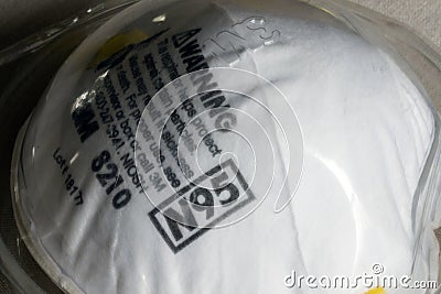 3M N95 Mask Editorial Stock Photo