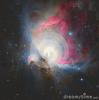 M42 or Orion Nebula Stock Photo