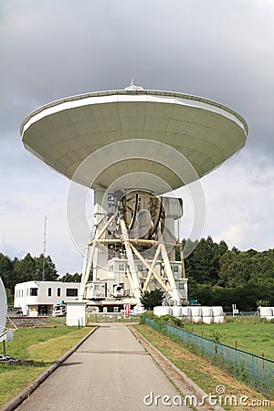 45m radio telescope of Nobeyama radio observatory Stock Photo